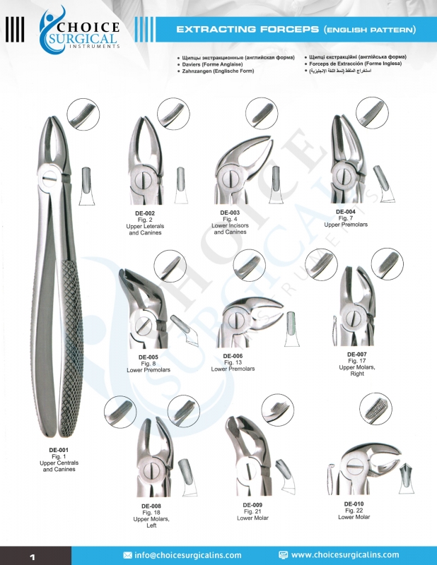 Extracting Forceps (English Pattern)